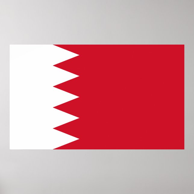 Patriotic Flagga of Bahrain Poster (Framsidan)