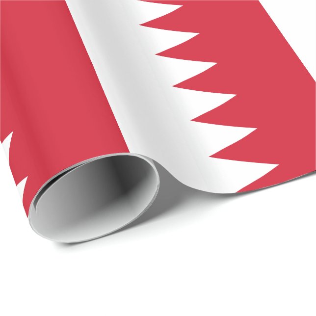 Patriotic Flagga of Bahrain Presentpapper (Rullad Hörn)
