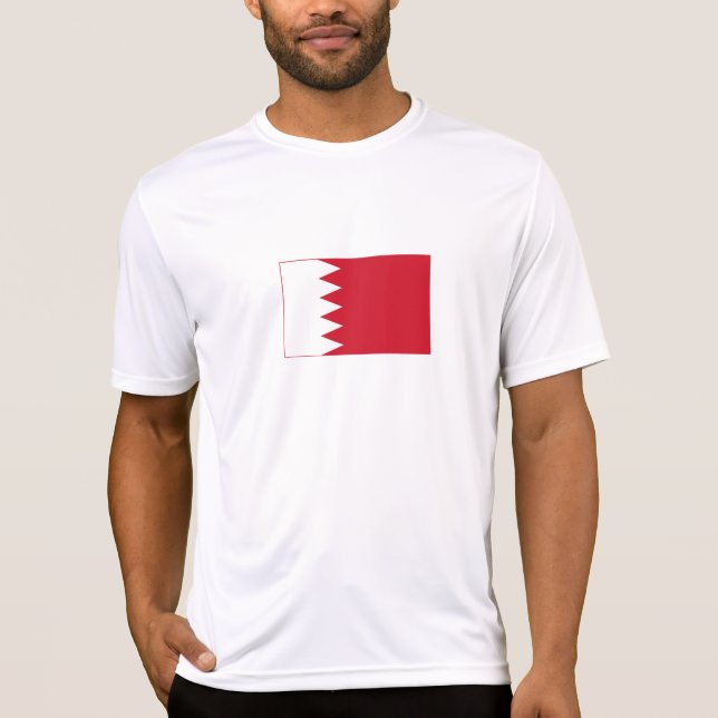 Patriotic Flagga of Bahrain T Shirt (Framsida)
