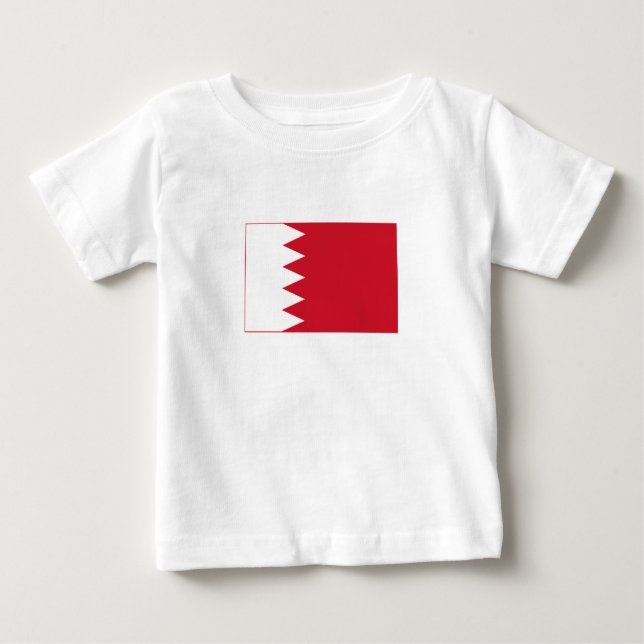 Patriotic Flagga of Bahrain T Shirt (Framsida)