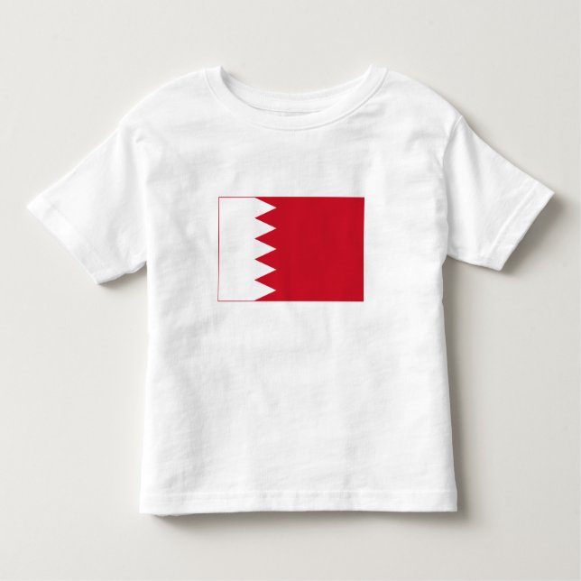 Patriotic Flagga of Bahrain T Shirt (Framsida)