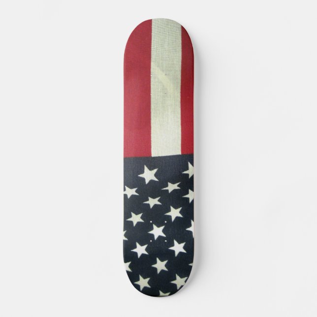 Patriotic Flagga Old School Skateboard Bräda 21,6 Cm (Framsida)