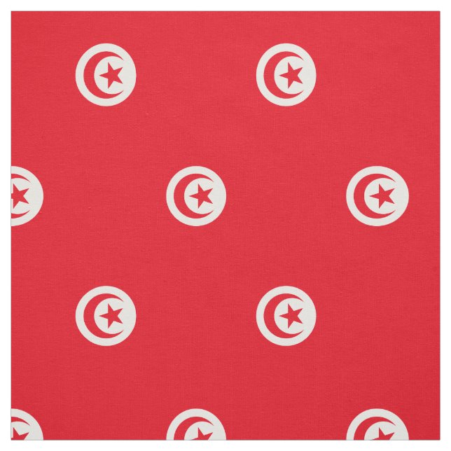 Patriotic Flagga Tunisien Tyg (Provkarta)