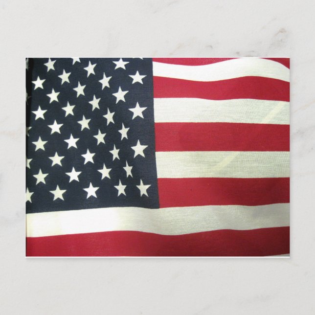 Patriotic Flagga Vykort (Framsida)