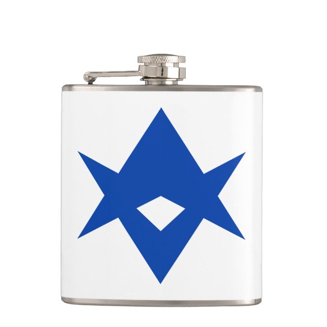 Patriotic flask with Flag of Toyota City, Japan Fickplunta (Framsidan)