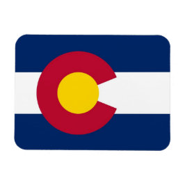 Patriotic Fleet Magnet med Colorado flagga, USA