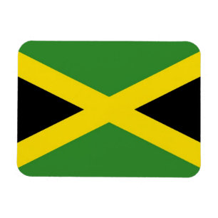 Patriotic Fleet Magnet med flagga av Jamaica