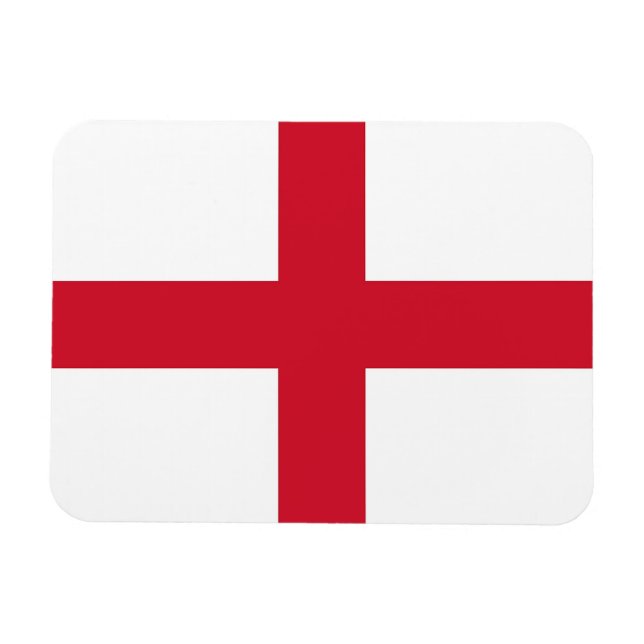 Patriotic Fleet Magnet med flagga i England (Horisontell)
