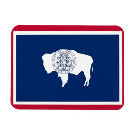 Patriotic Flenet Magnet, Wyoming Statlig flagga Magnet