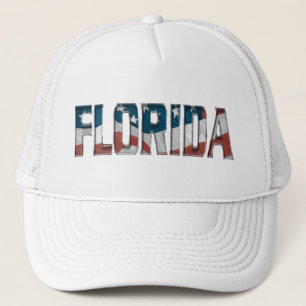Patriotic Florida på amerikansk flagga - Hat Keps