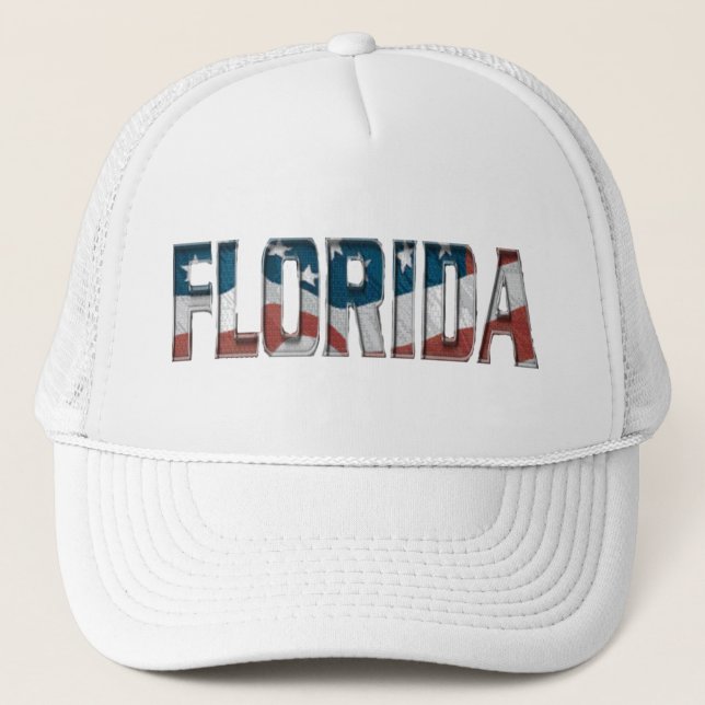 Patriotic Florida på amerikansk flagga - Hat Keps (Framsida)