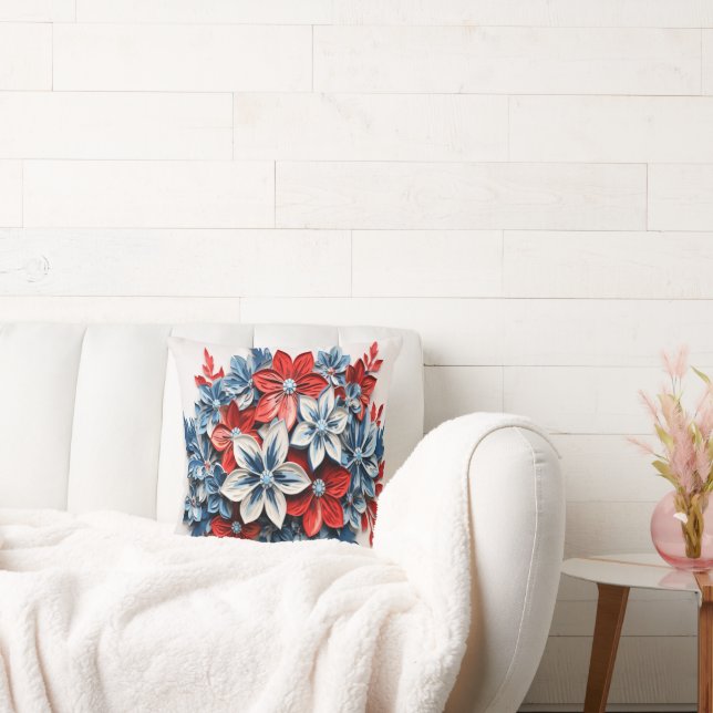 Patriotic Flowers Kudde (Soffa)