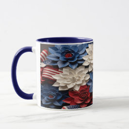 Patriotic Flowers Mugg