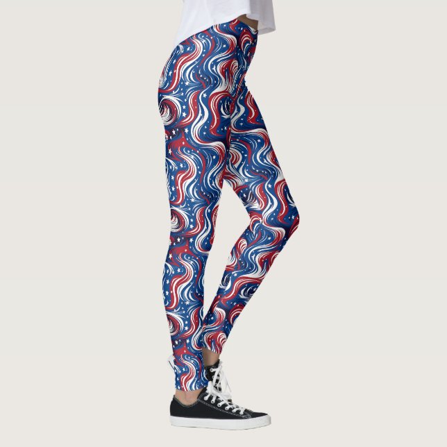 Patriotic Flows Leggings - Roligt (Höger)