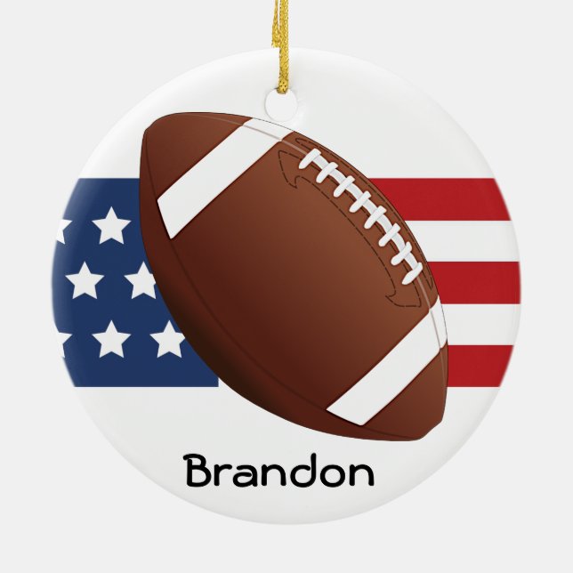 Patriotic Football Design Ornament (Baksidan)