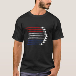 Patriotic För manar Jet 4:e juli För manar USA Fun T Shirt