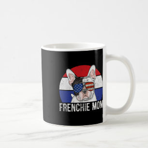 Patriotic Fransk Bulldog Frenchie American Flagga  Kaffemugg