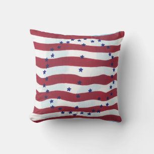 Patriotic Fredstecken U S Flagga Pillows Kudde