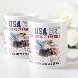 Patriotic Freedom America's 250th Anniversary Kaffemugg