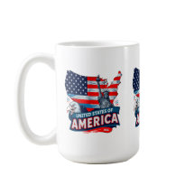 Patriotic Frihetsgudinnan Flagga Designer for USA