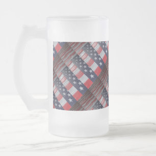 Patriotic Frostat Ölglas