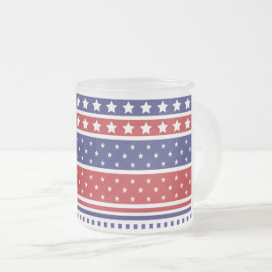 Patriotic Frosted Coffee Mugg