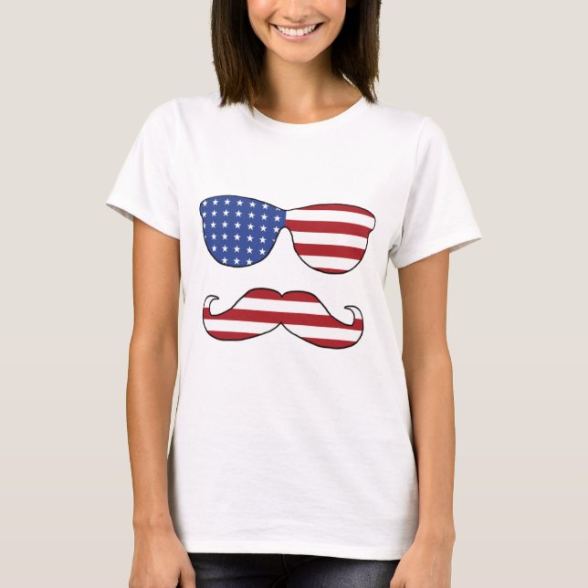Patriotic Funny Ansikte Tröja (Framsida)