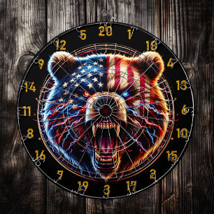 Patriotic Fury Guld Bear Darttavla