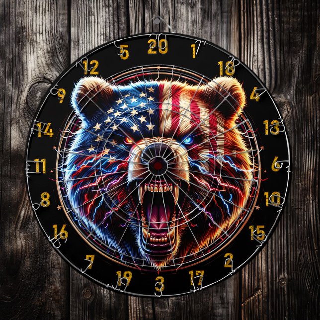 Patriotic Fury Guld Bear Darttavla (Skapare uppladdad)