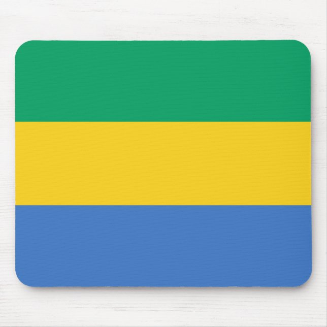 Patriotic Gabon Flagga Musmatta (Framsidan)