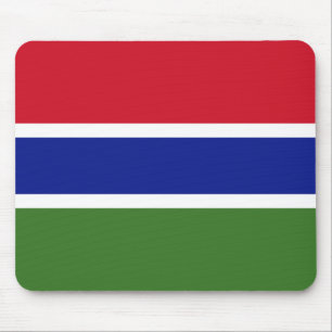 Patriotic Gambia Flagga Musmatta