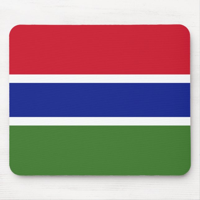 Patriotic Gambia Flagga Musmatta (Framsidan)
