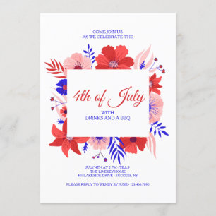 Patriotic Garden Party-inbjudan Inbjudningar