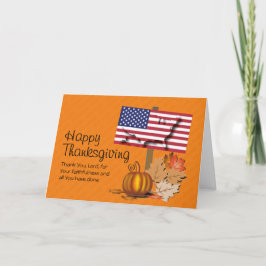 Patriotic | Ge tack | AMERIKANSK THANKSGIVING Helgkort