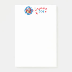 Patriotic German Shepherd Post-it Block
