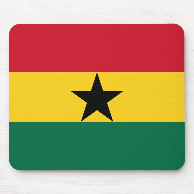Patriotic Ghana Flagga Musmatta (Framsidan)