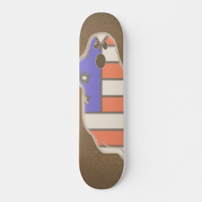 Patriotic Ghost Skateboard (Framsida)