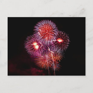 Patriotic Gifts Fireworks från den 4 juli Vykort