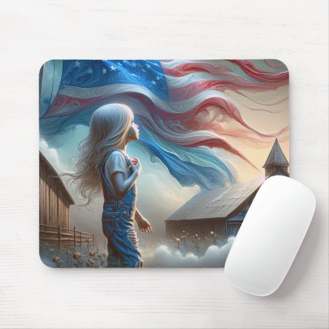 Patriotic Girl in Cotton Land Musmatta (Med mus)