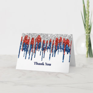 Patriotic Glitter Drifts Tack Kort