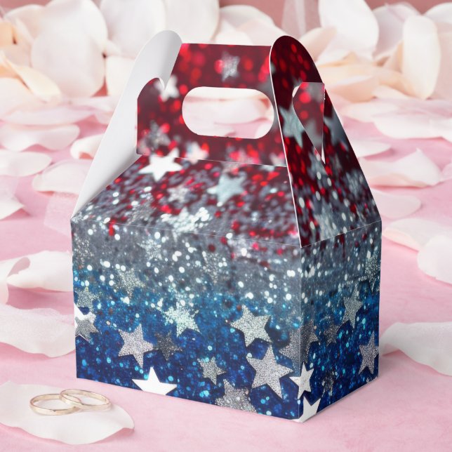 Patriotic Glitter Presentaskar (Bröllop)