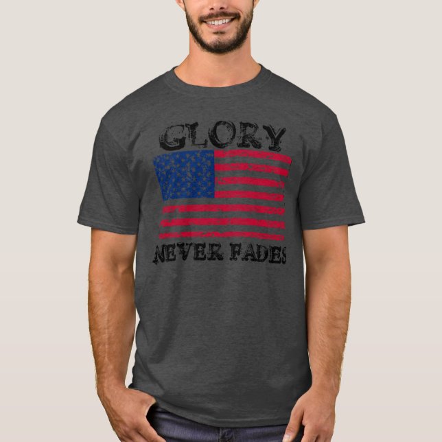 Patriotic Glory Fades aldrig Tee (Framsida)