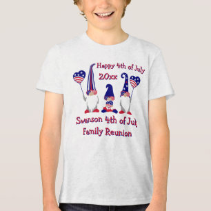 Patriotic Gnome Family Reunion Firande T Shirt