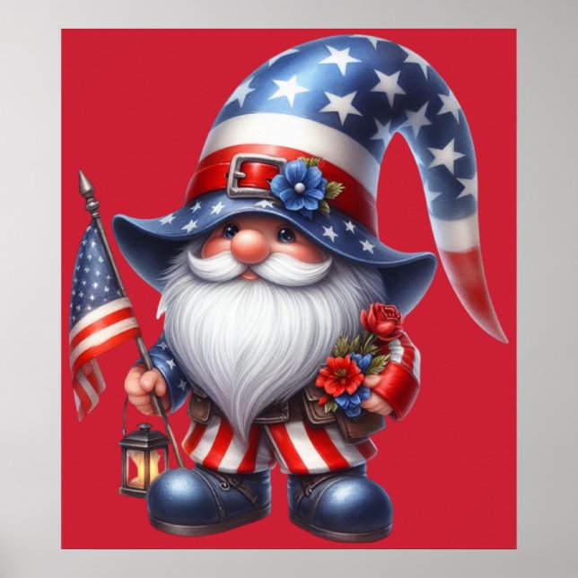 Patriotic Gnome Poster (Framsidan)