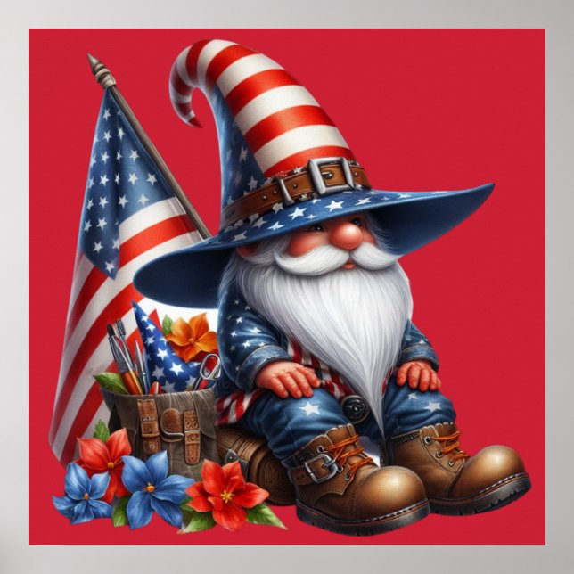 Patriotic Gnome Poster (Framsidan)