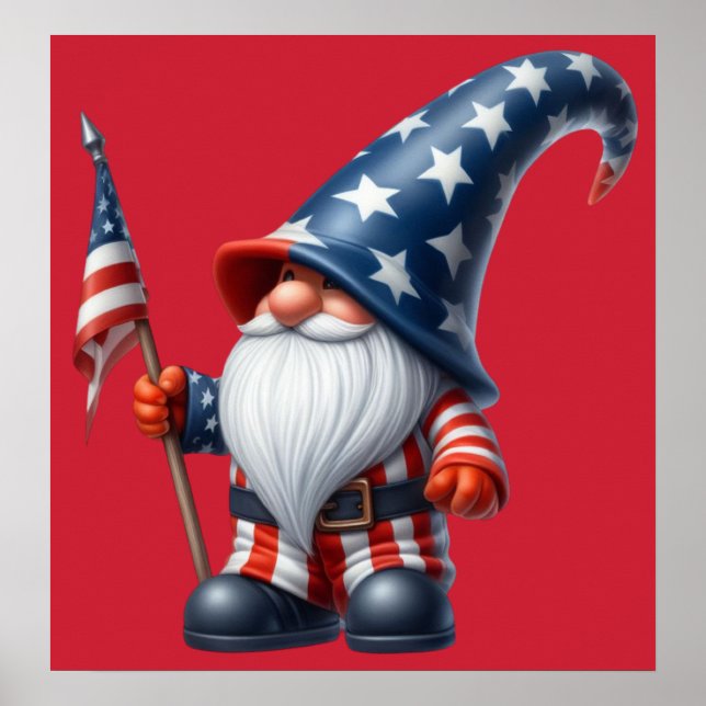 Patriotic Gnome Poster (Framsidan)