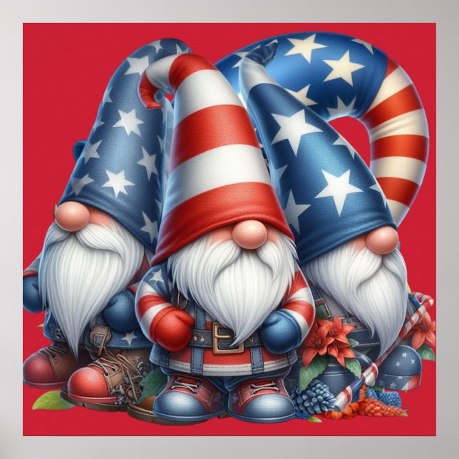 Patriotic Gnome Poster (Framsidan)