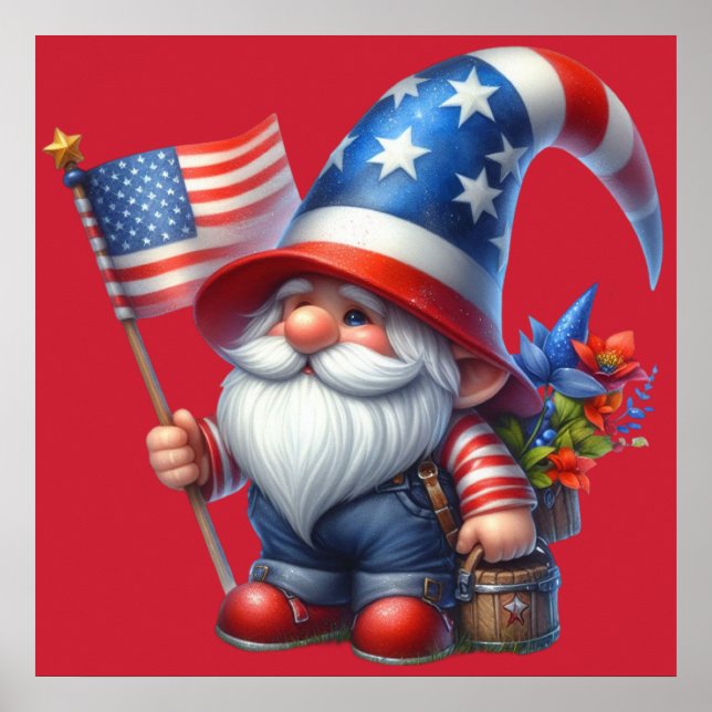Patriotic Gnome Poster (Framsidan)