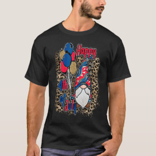 Patriotic Gnomes Merica Holding Balloon 4:e juli T Shirt