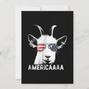 Patriotic Goat Funny Goat America Spara Datumet